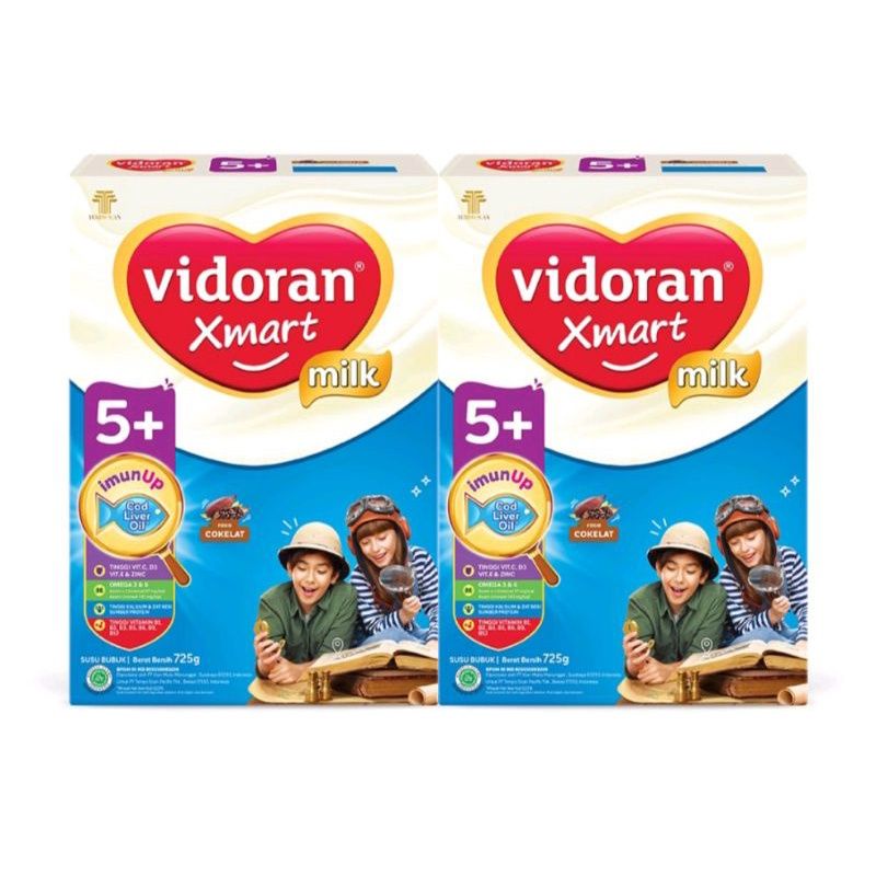 Vidoran Xmart 5+ Madu, Vanila dan Coklat 725gr