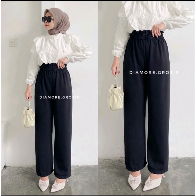 CELANA KULOT HIGHWAIST KANCING 2