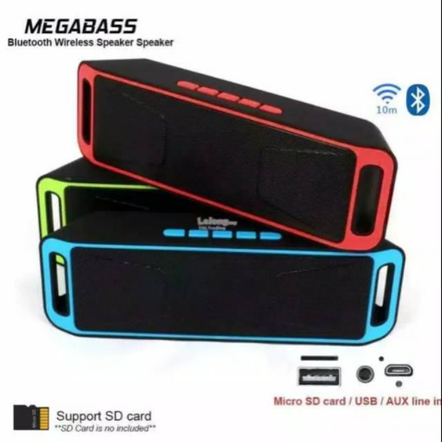 Bluetooth Speaker A2DP 208/211 Wireless Mega Bass Stereo