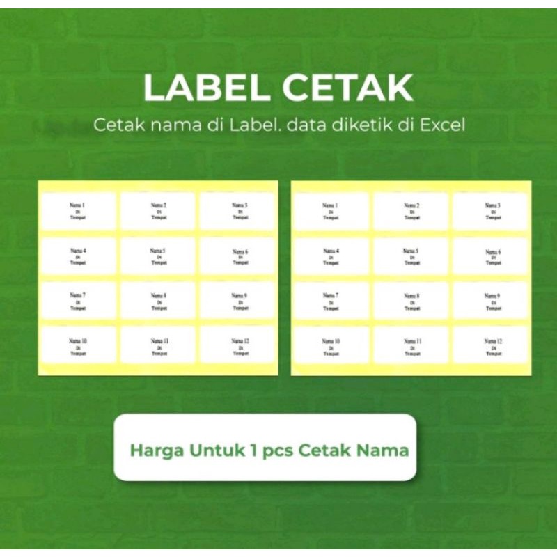 

CETAK Label undangan Murah Cepat