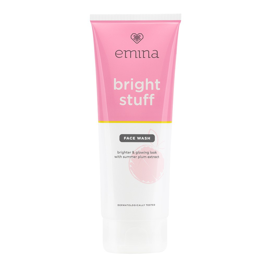 EMINA BRIGHT STUFF SERIES FACIAL WASH &amp; MOISTURIZING CREAM EMINA SERUM TONE UP/ ACNE PRONE BRIGHT