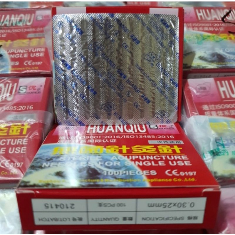 Jarum Akupuntur HuanQiu / Acupunture Needle / 0.30x25 mm (1 cun) kasar
