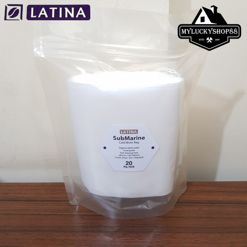 Latina Submarine S 5-7 cups Paper Filter Saringan Kopi 9x23.5cm 50g