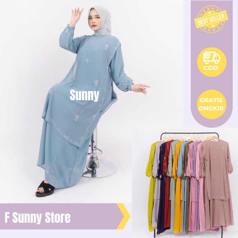 FIDELYA BORDIR BAJU KURUNG MALAYSIA GAMIS MELAYU