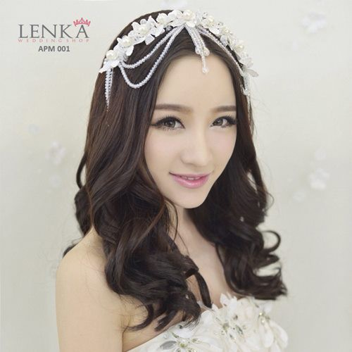 (BISA COD) AKSESORIS RAMBUT WEDDING TIARA BRIDAL PESTA PERNIKAHAN APM001