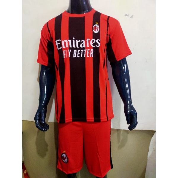 BAJU BOLA CLUB A.C.MILAN HOME TERBARU