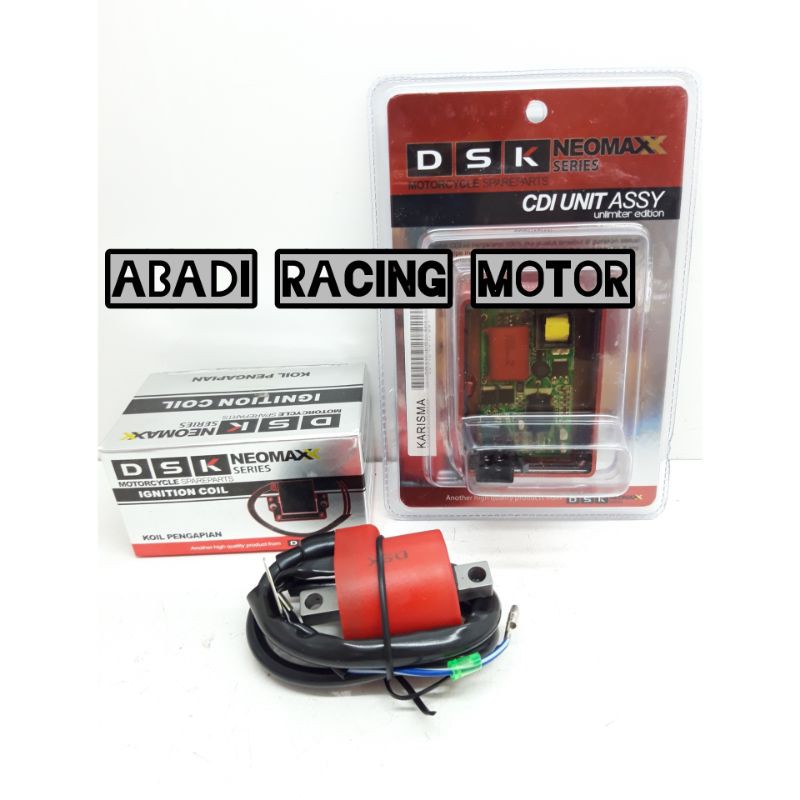 PAKET CDI DAN KOIL KARISMA SUPRA X 125 KHARISMA SETARA DENGAN BRT NO LIMIT FULL RPM TENAGA NAIK 20%