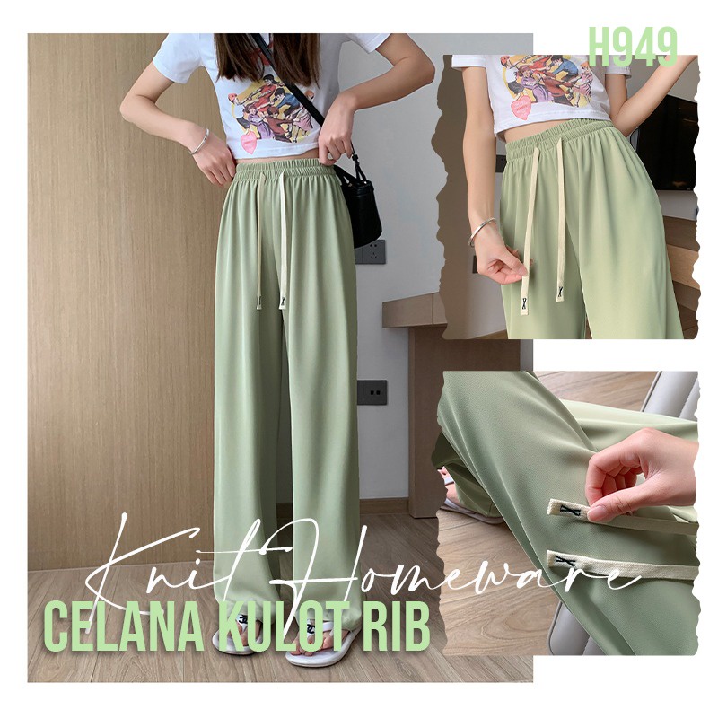 CJWP-H949 Tino Pants Kulot/Celana Kulot Highwaist santai Import/Celana Kulot