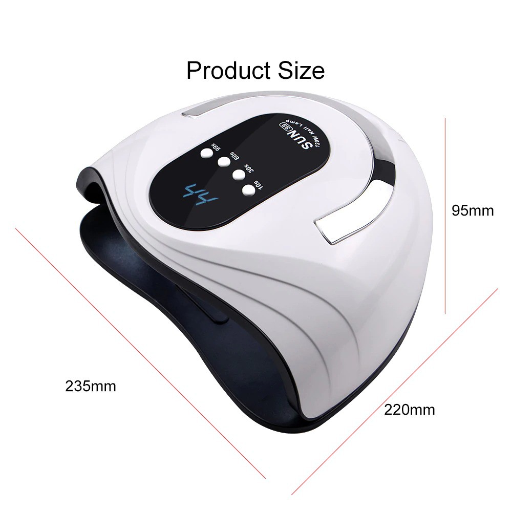 Bisa COD Alat Kecantikan Pengering Kutek Kuku UV LED Nail Dryer 42 LED 120W - RainSolid SUN-S9