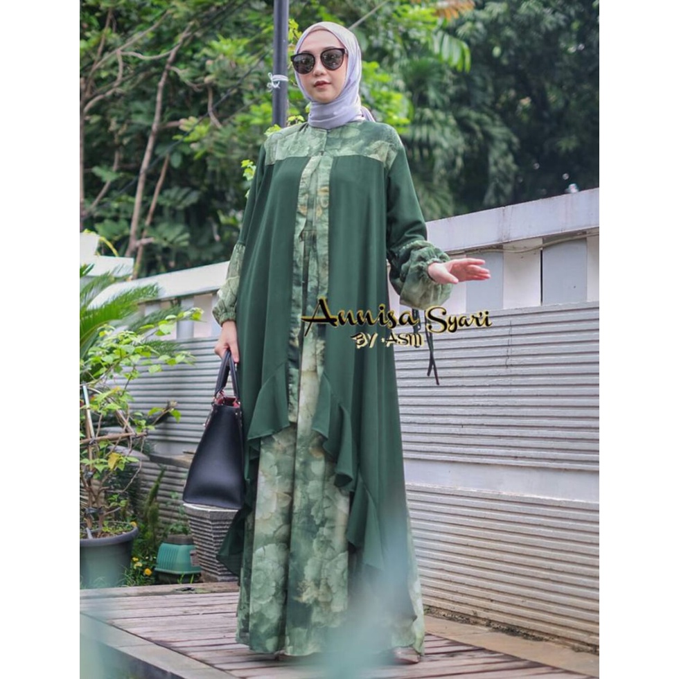ANNISA SYARI BY ASM // DRESS BUSUI MUSLIM IMPORT KEKINIAN CERUTY BABYDOLL TERBARU