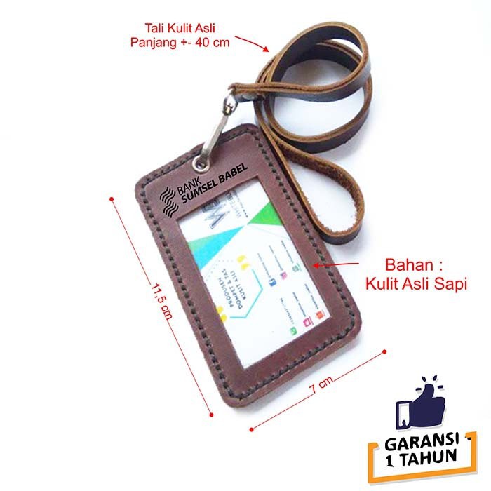 

Name Tag Id Kulit Asli Logo Bank Sumsel Warna Coklat - GARANSI 1 TAHUN