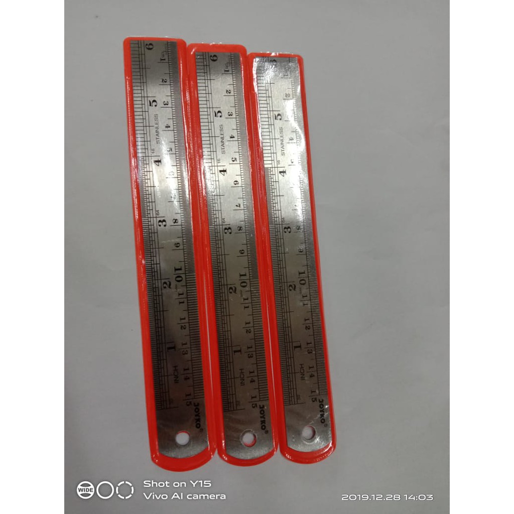

JOYKO 15cm Penggaris Besi Stainless steel