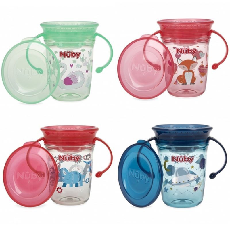 NUBY WONDER CUP TRITAN GLITTER 240ML / BOTOL MINUM