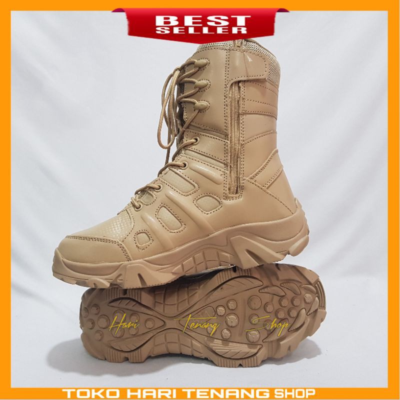 Sepatu tactical 511 pria dan wanita warna cream atau khaki /sepatu boots tactical army militery bahan cordura Nylon import anti selip dan waterproof(067