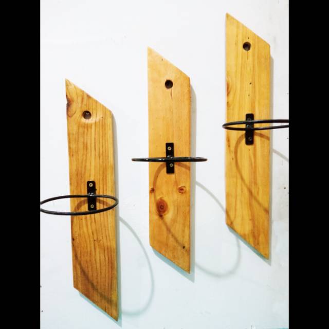 Rak bunga / rak gantung / rak dinding minimalis / rak kayu / rak tanaman