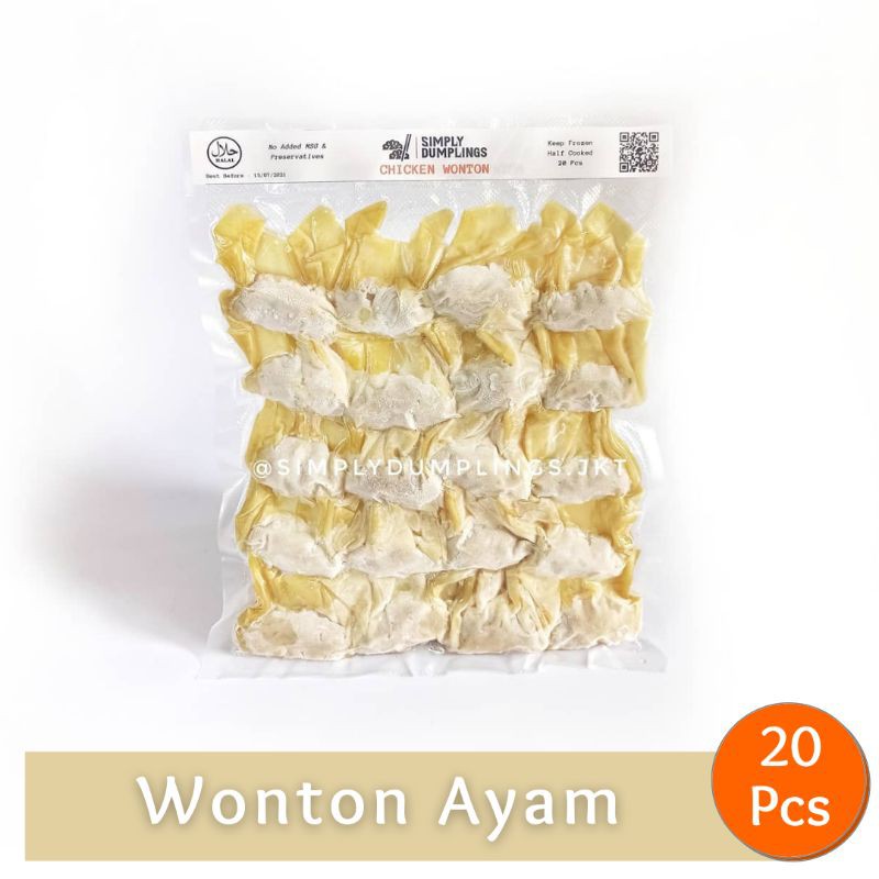 

Wonton / Pangsit Ayam 20 Pcs | Simply Dumplings