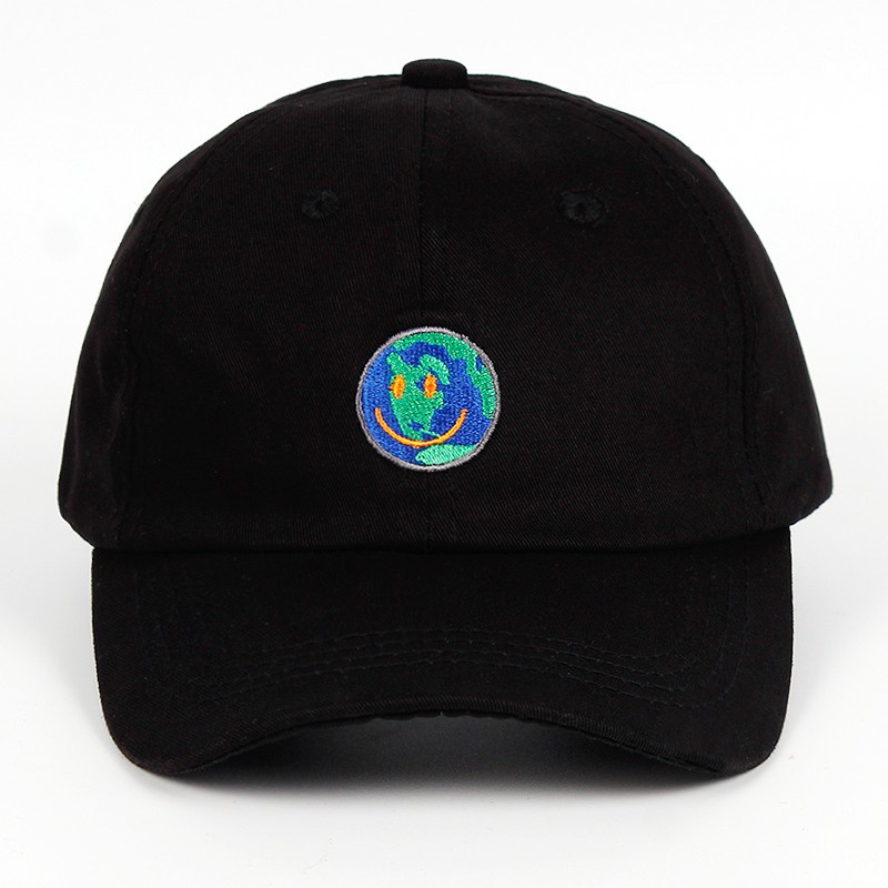 Topi Baseball Motif Bordir Planet Biru Untuk Unisex