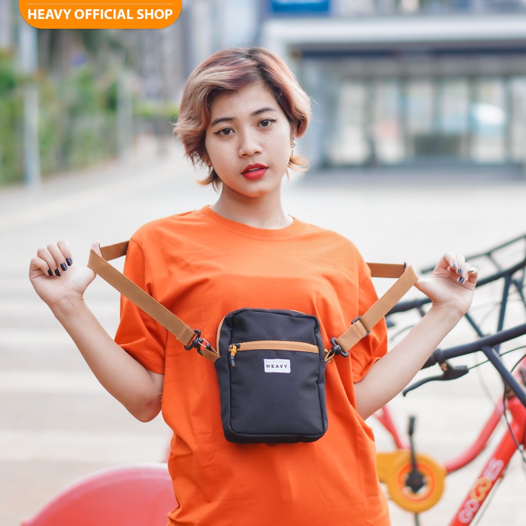 Tas Selempang Pria Casual Nykew Carbe Series ~ Tas Slingbag Pouch Bag Heavy