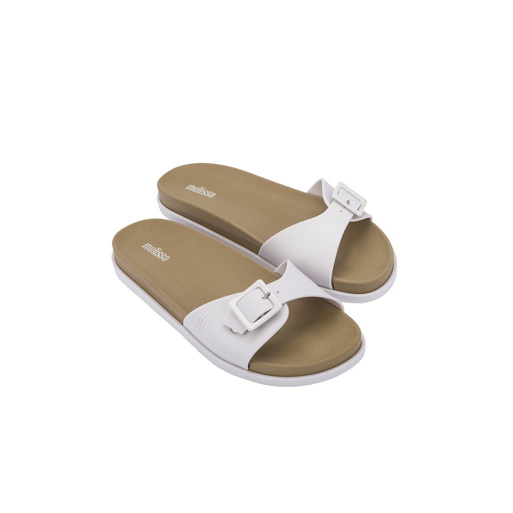 Melissa Wide Slide Ad White Beige
