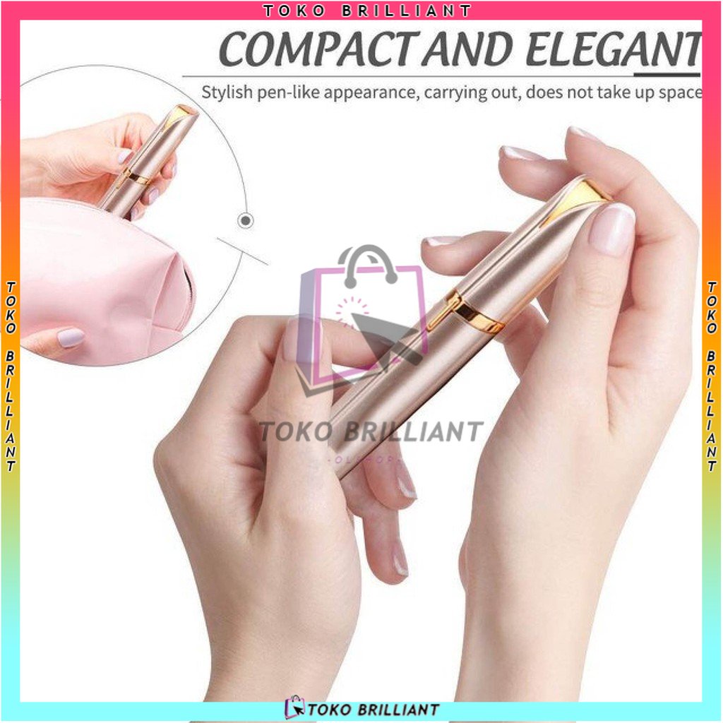 [BIƧΛ BΛYΛЯ DIƬΣMPΛƬ] Lipstick Pencukur Alat Cukur Alis Wanita Epilator Cukuran Shaver Alis Bulu Halus  Elektrik Mini Portable