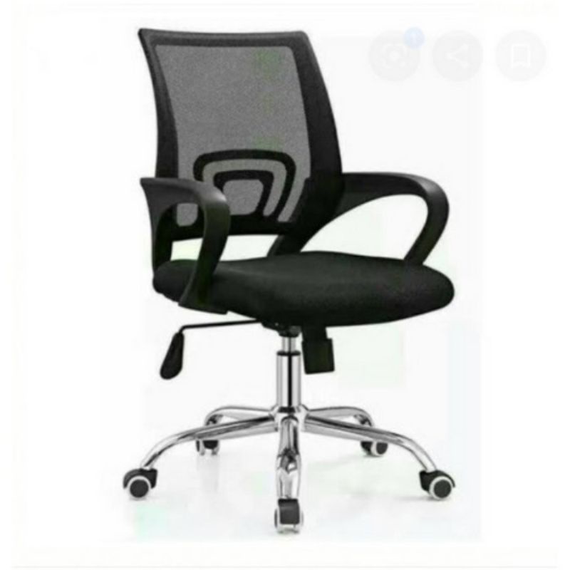 KURSI KANTOR KURSI STAINLESS KURSI MONITOR KURSI MODERN KURSI BESI KURSI MURAH KURSI TERBARU-4005 hitam