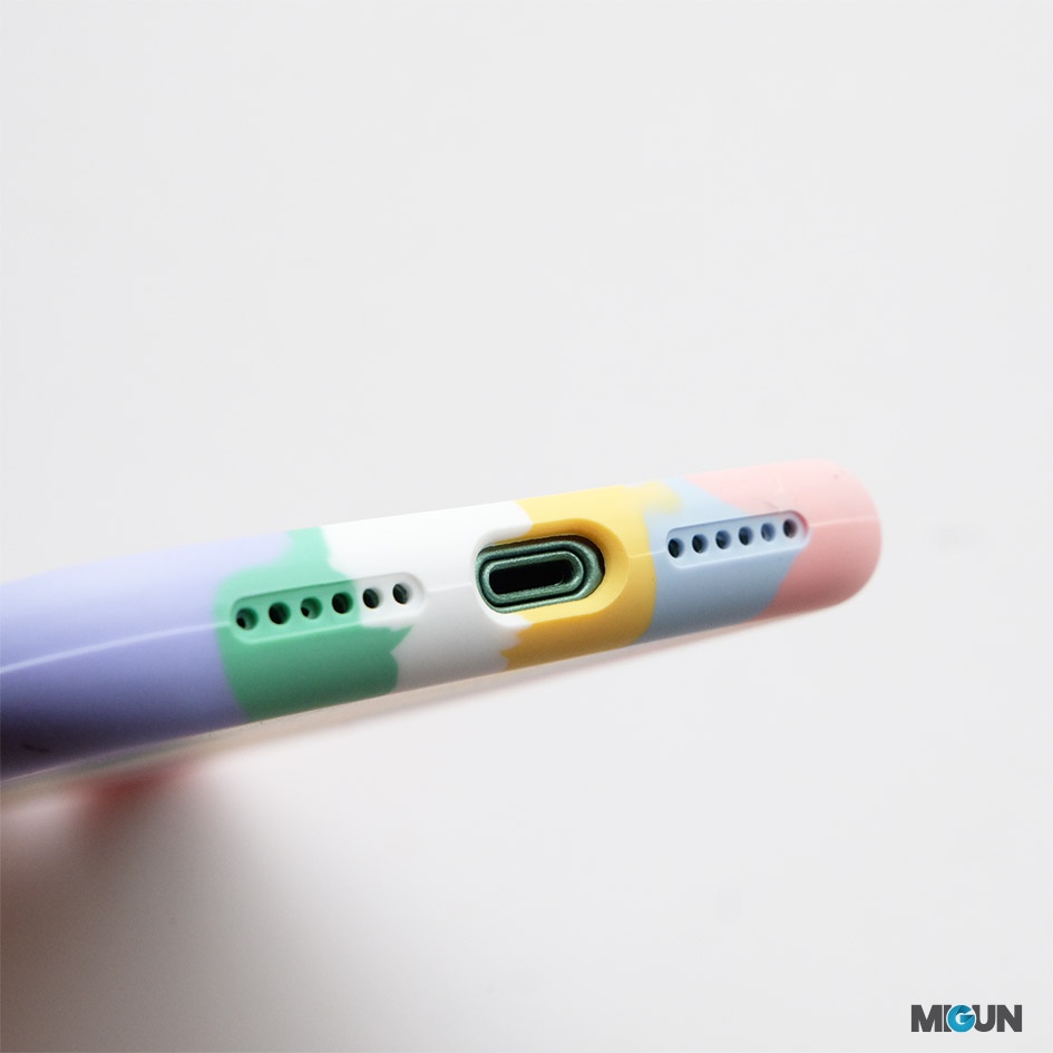 Stripe Cotton Candy Original Silicone - All ip 6 7 8 X XR XSMAX 11 PRO MAX 12 MINI PRO MAX