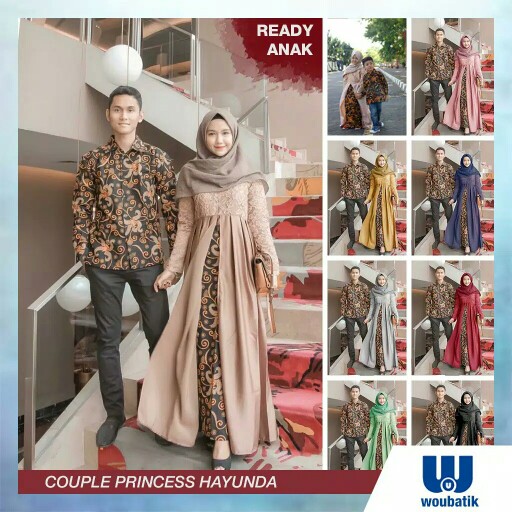 [ Ada Anak ] ( Ori & Busui_8 Varian Warna ) Batik Couple Princes