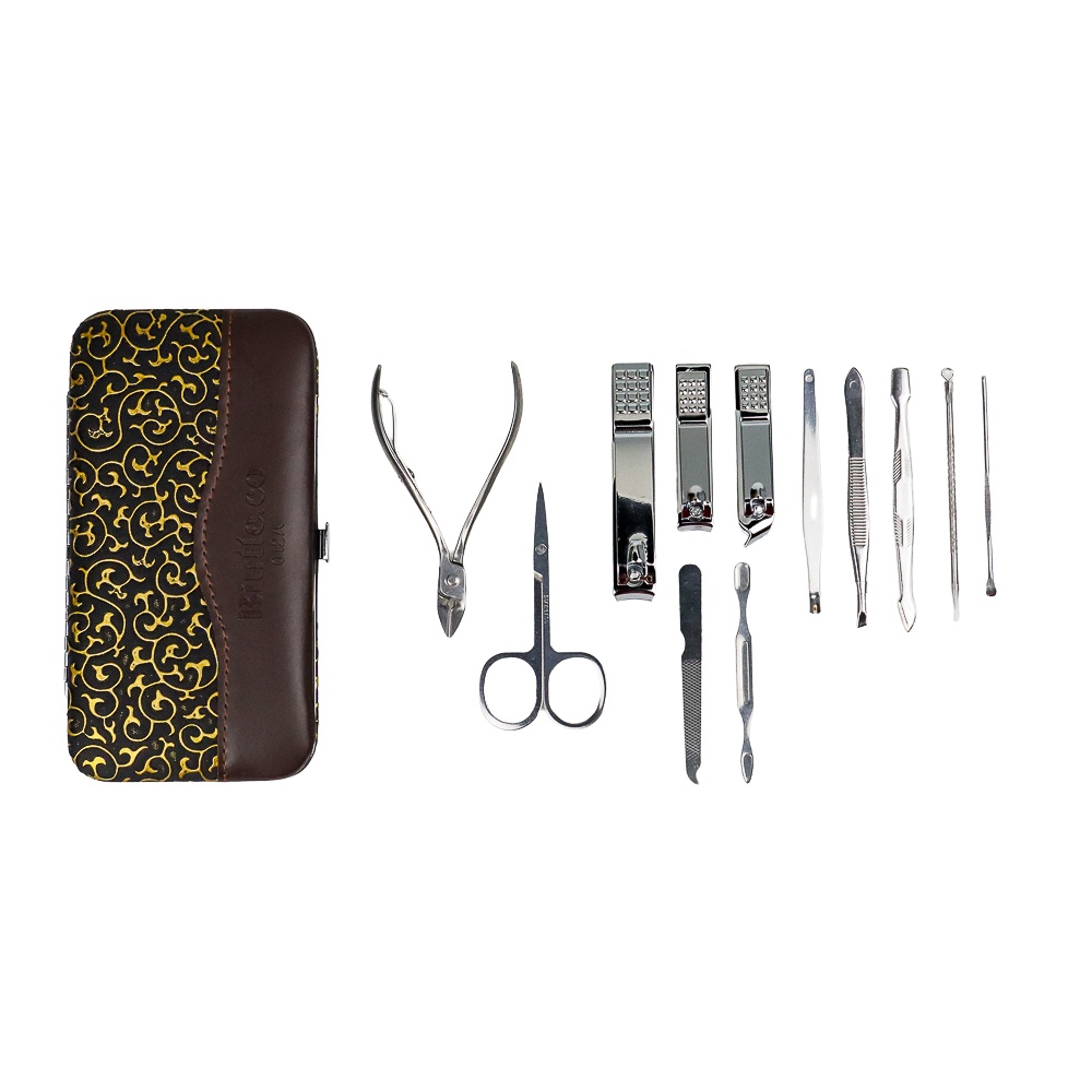 Biutte.co Nail Art Set Manicure Pedicure 12 PCS - 012A BLACK