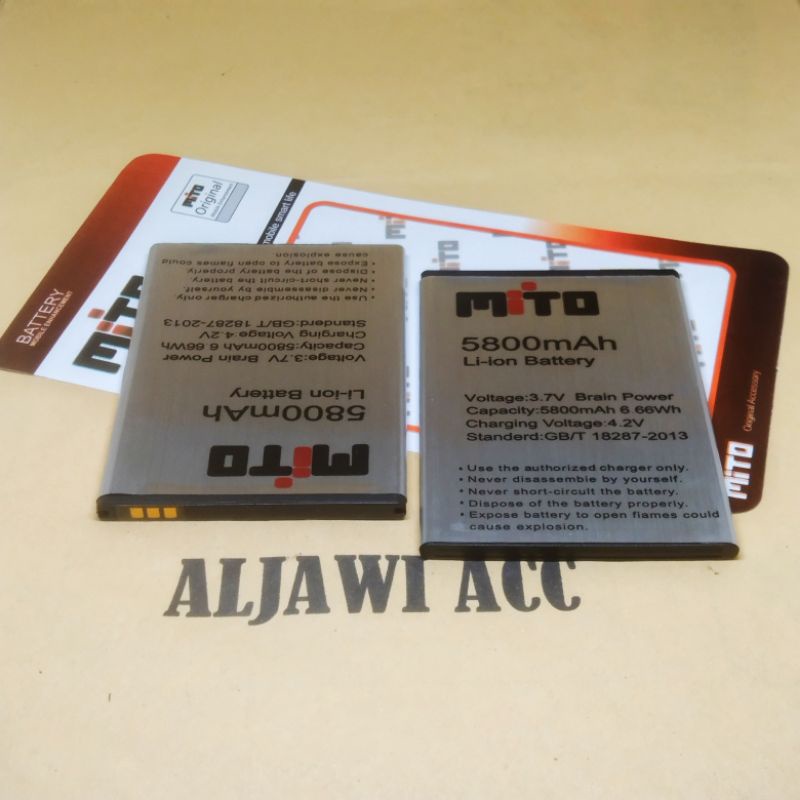 Baterai Bt Batre Battery Mito S1 / Mito A66 Original Battery Hp