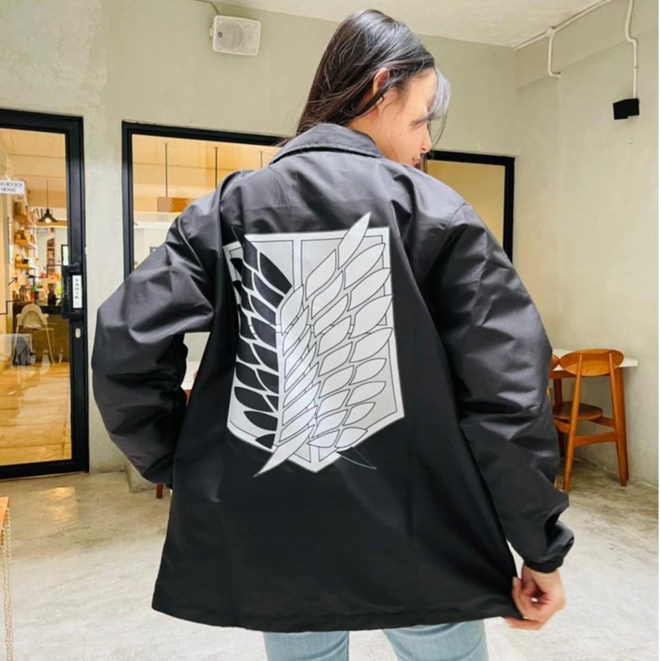 Waterproof Coach SNK Jacket Attack On Titan Anime Manga Premium