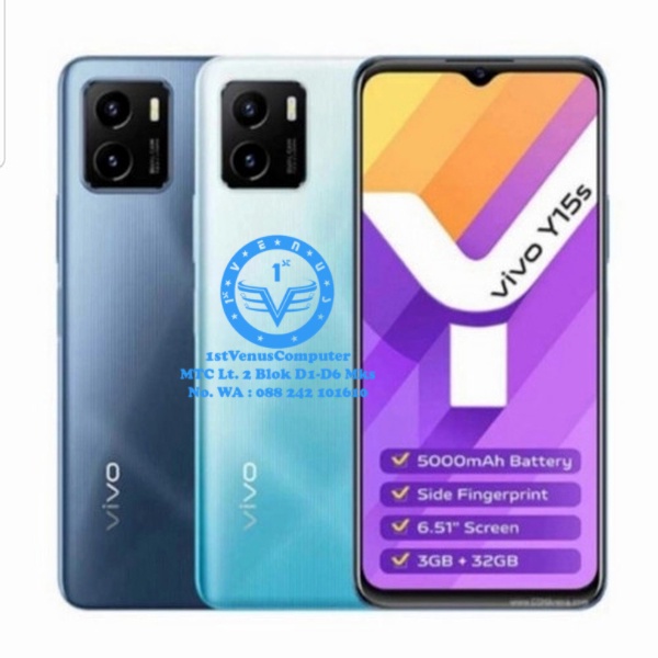 VIVO Y15 S RAM 3GB ROM 32GB RESMI HP VIVO Y15s 3/32GB / VIVO-07
