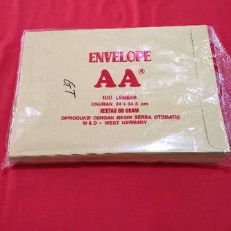 

1 Lembar Amplop AA Coklat Ukuran 24 x 34,5 cm (folio)