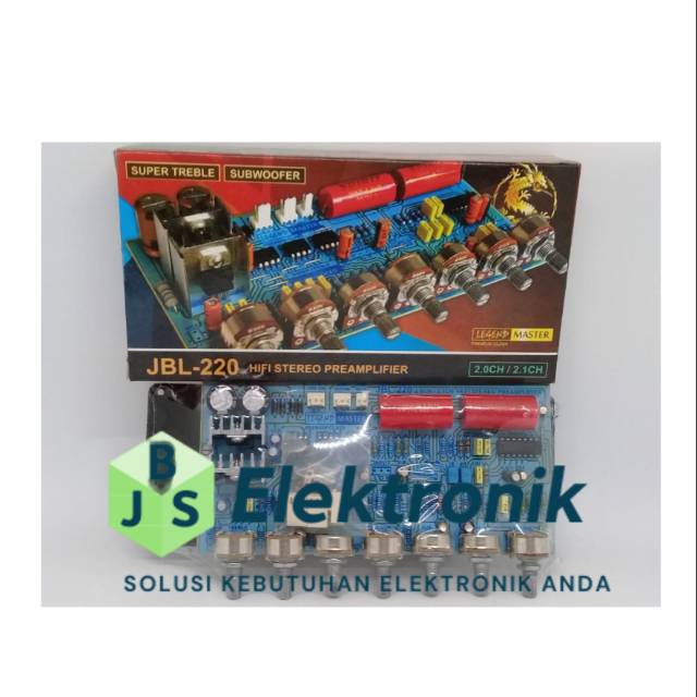 Kit hifi stereo tone control super trable plus subwooper legend JBL220