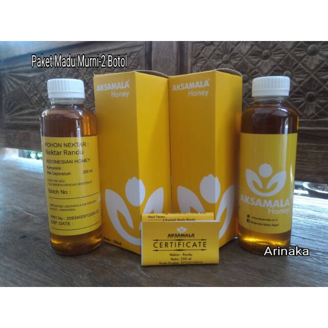 

Madu Murni 2 botol Aksamala Honey 250 ml