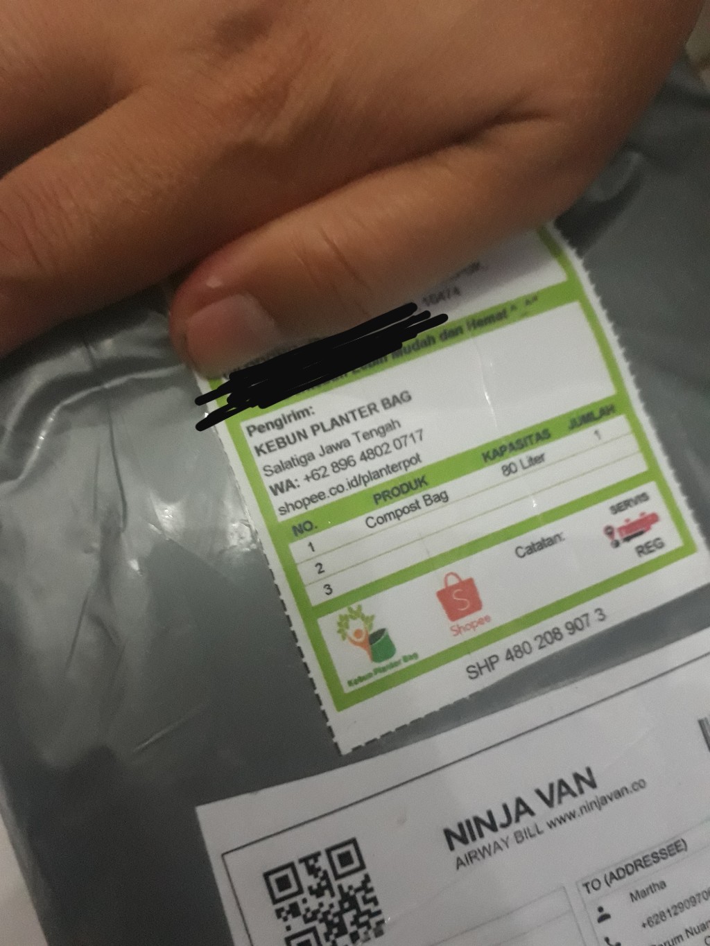 Tas Kompos Easy Grow 80 Liter Olah Limbah Daun Organik Compos Bag