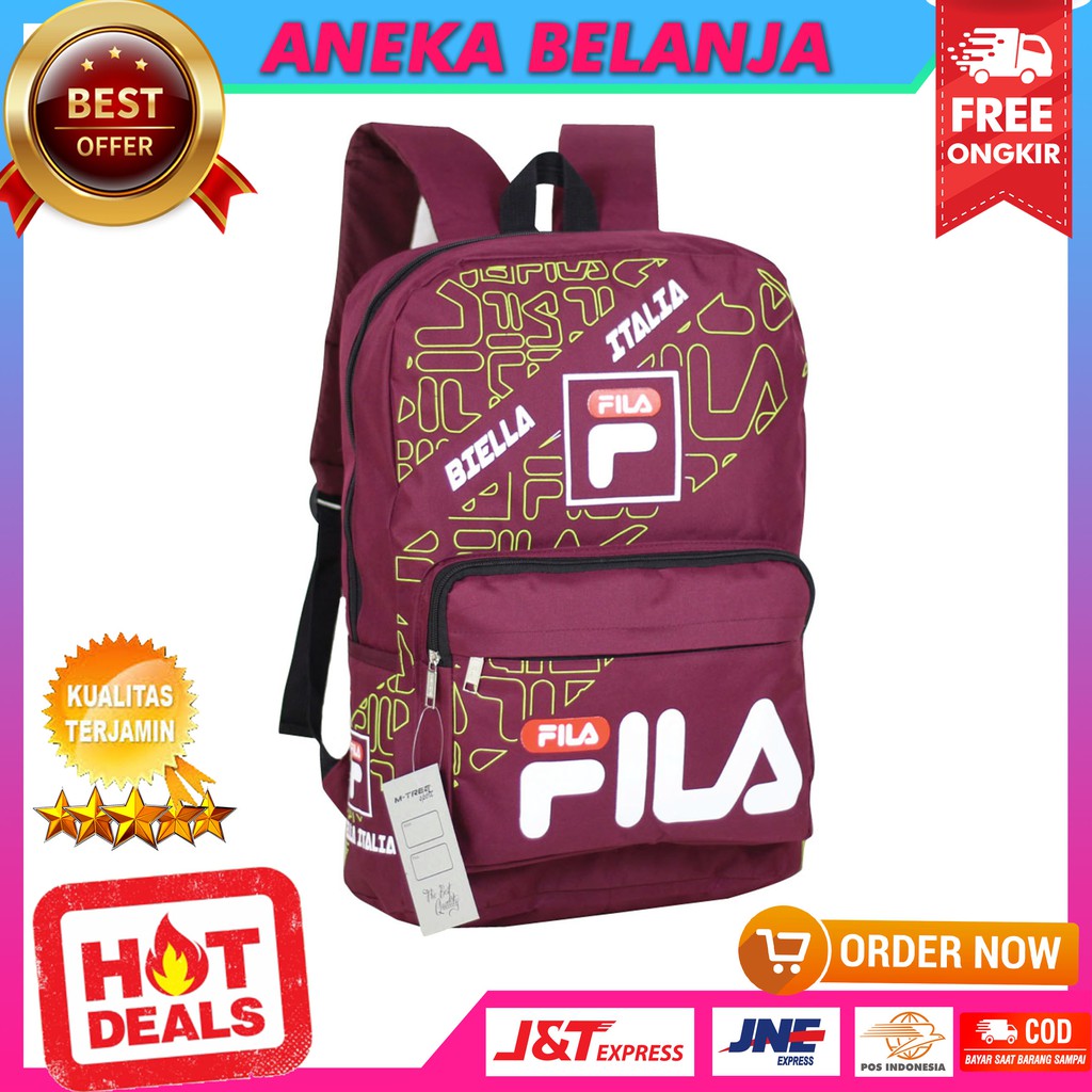 Backpack Casual Stylish Tas Ransel Sekolah Multifungsi Ekonomis Keren Berkualitas Distro Fashionable