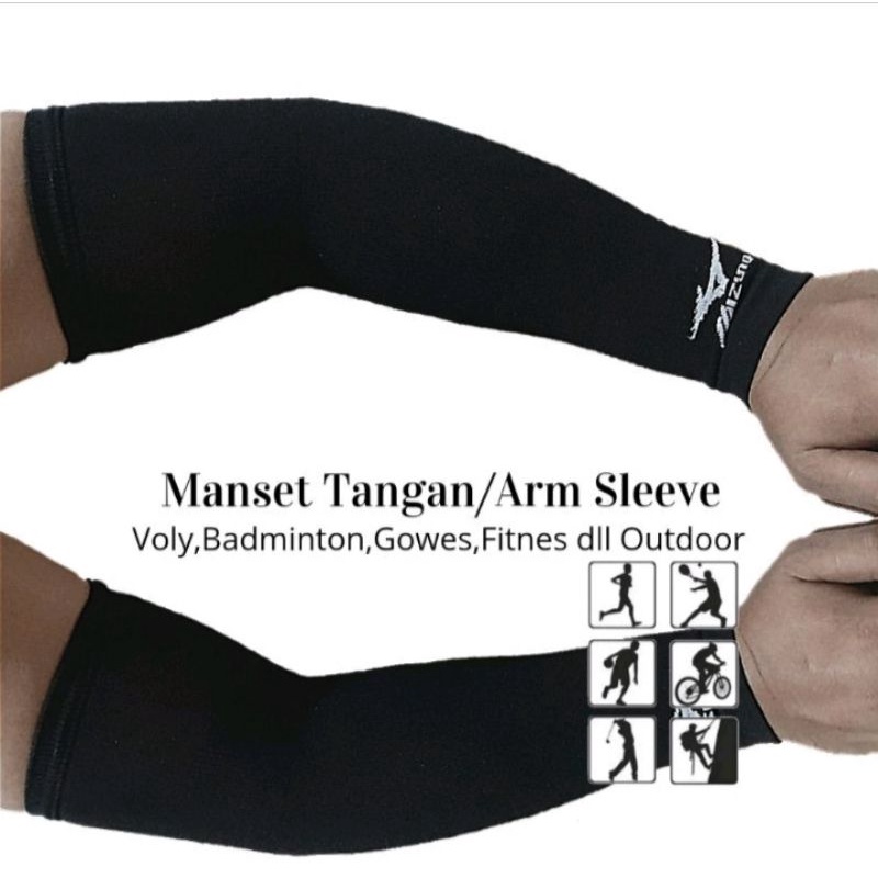 manset tangan manset olahraga voly manset sepeda ARM SLEEVE / bahan lentur halus lembut dan sangat nyaman dipakai gambar real pick peking rapih / manset pilihan