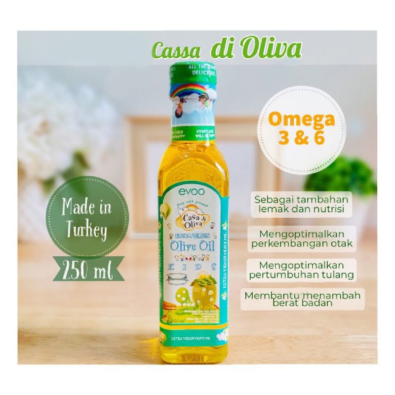 

EVOO (Extra Virgin Olive Oil) MPASI LEMAK TAMBAHAN MINYAK ZAITUN
