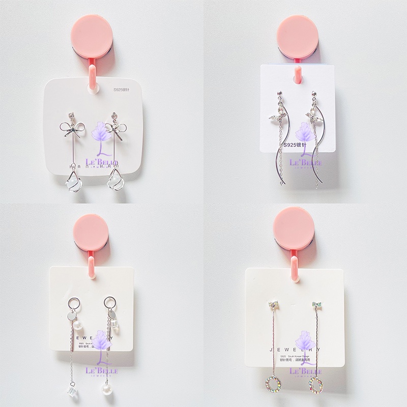 Anting Wanita Polos Korea 925 Silver Gantung - Anting Silver Korea Style - Anting Tusuk Silver Style