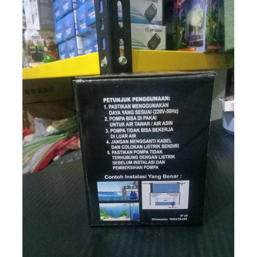 KANDILA PSP 2100Z KANDILA WATERPUMP 800 L/H POMPA CELUP AQUARIUM / KOLAM 8 WATT