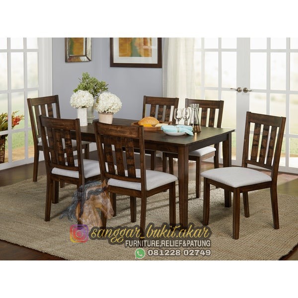 Set Kursi Makan Minimalis Modern 6 Kursi