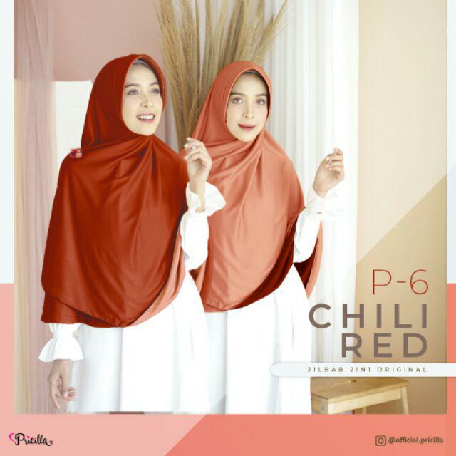 JILBAB INSTAN BOLAK BALIK PRICILLA ORIGINAL PAD-P6