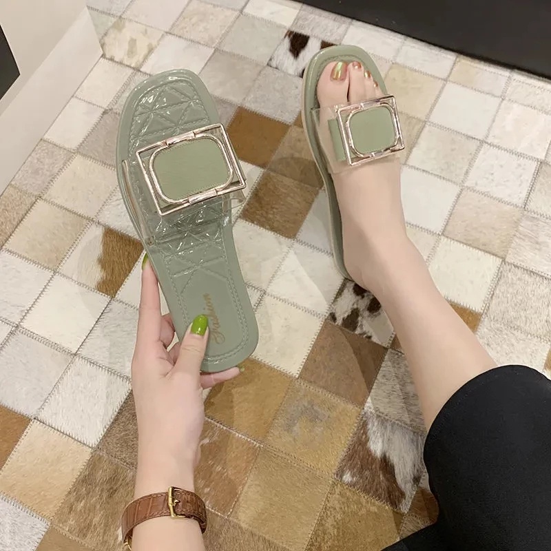 Sandal Flat Wanita Simple Kekinian Sendal Flip Flop MALL SHOPPING