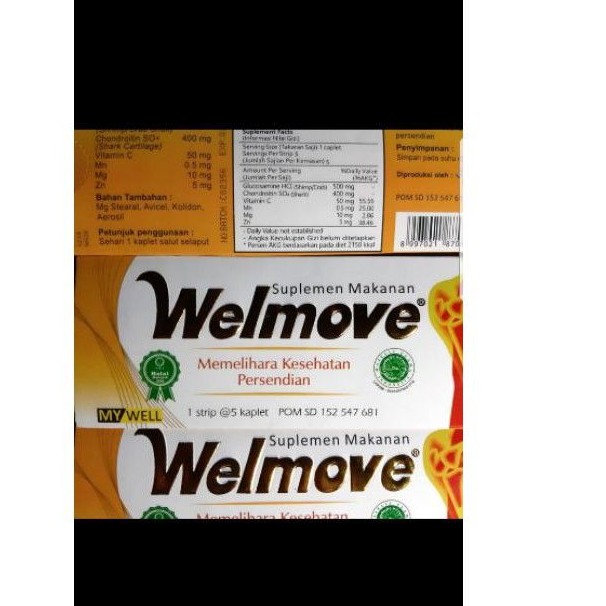 Welmove HARGA STRIP isi 5 kaplet (Cek VARIAN)