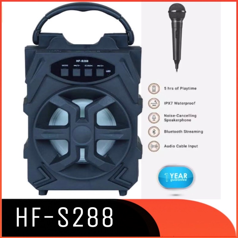 Speaker box portable bluetooth HF-S288 HF-S289 HF-S286 - SPEAKER KARAOKE