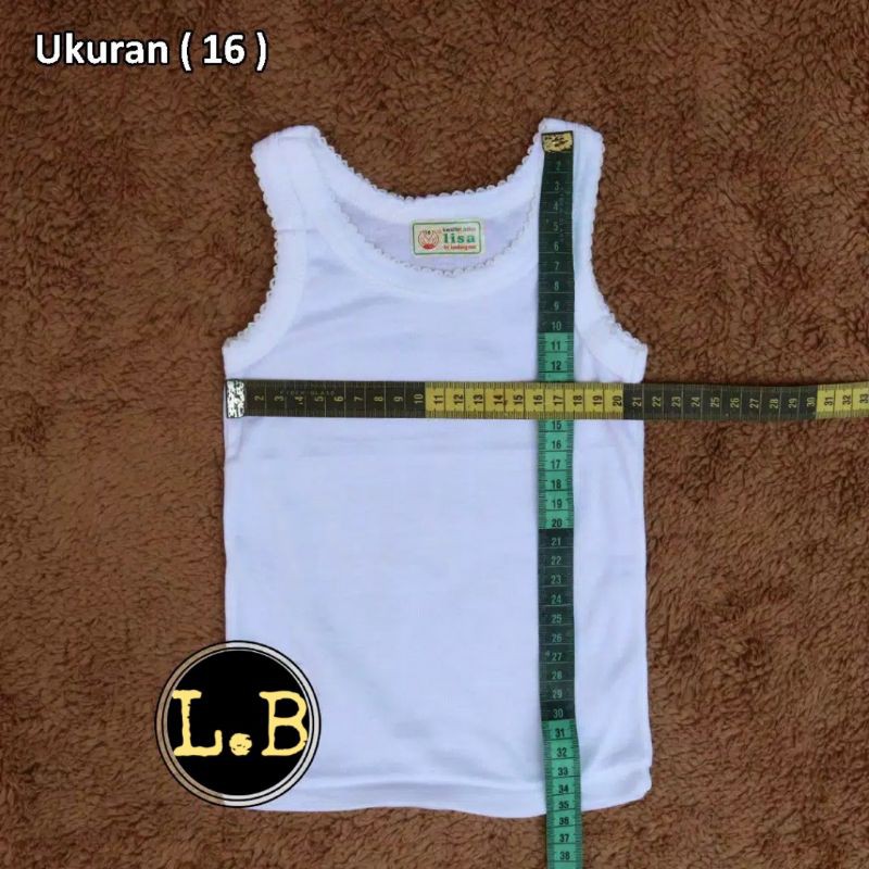 6pc_ singlet lisa baby &amp; kids size 0-12 tahun / singlet bayi LISA KIDS / SINGLET ANAK