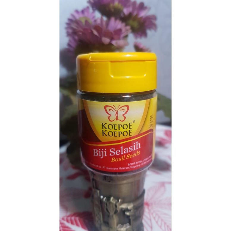 

Koepoe Koepoe Biji Selasih / Basil Seeds 50gr