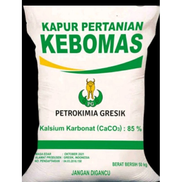 PUPUK KAPUR PERTANIAN KAPTAN DOLOMIT DOLOMITE KEBOMAS