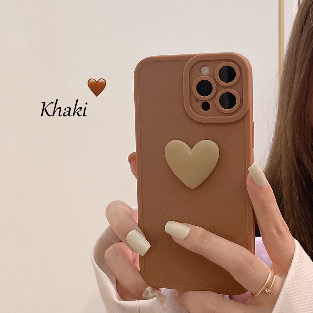 IPHONE Casing Ponsel Silikon Lembut Tekstur Coklat 3d Untuk Iphone7 8 PLUS X XR XS 11 12 13 14 MINI PRO MAX SE