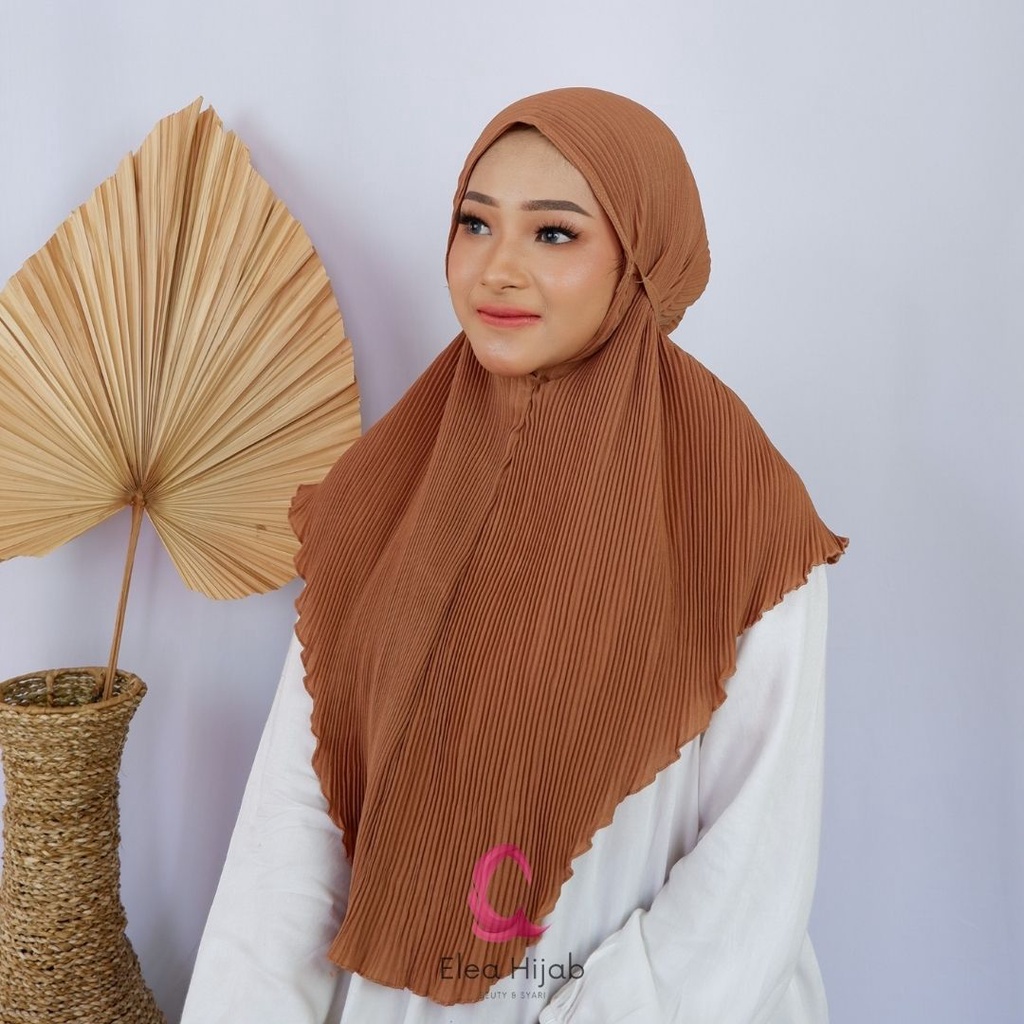 40 warna jilbab bergo maryam plisket full / jorda bergo tali plisket full diamond premium